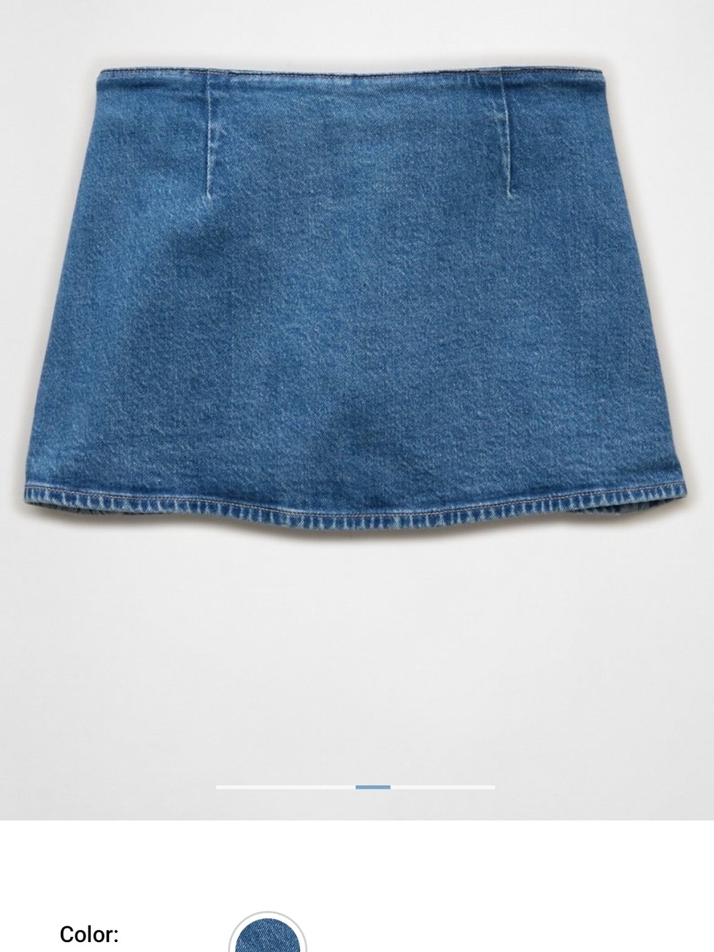 American Eagle Outfitters Blue Denim Mini Skirt - Picture 3 of 10